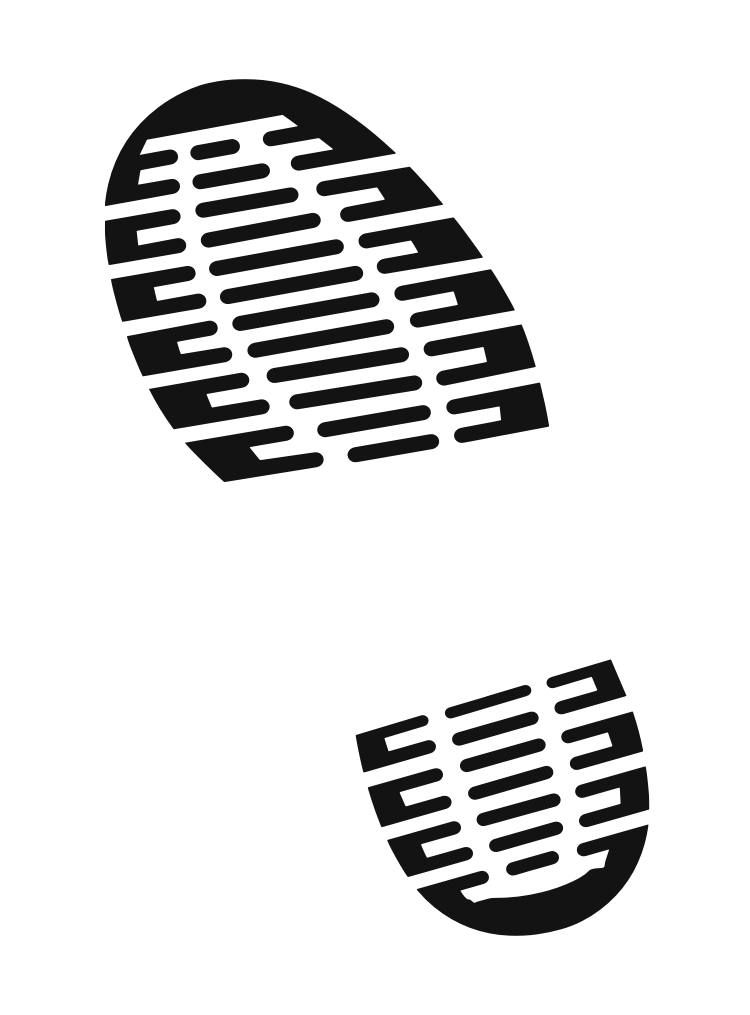 Image of a boot footprint